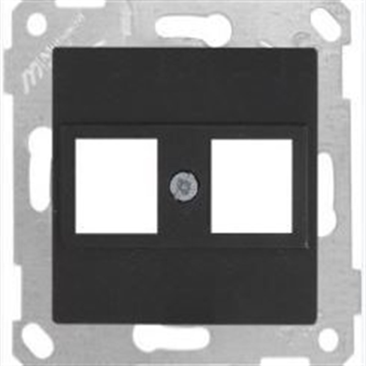 RİTA MEK TUŞ DATA PRİZİ 2*RJ45 (KON.SÜZ) SİYAH 1